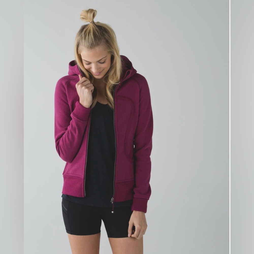 Lululemon Athletica EUC SIZE 10 SCUBA/Heathered dashing purple